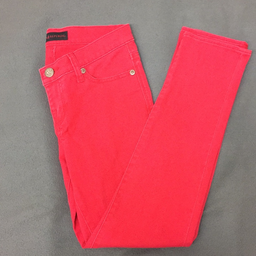 R&R bright red jeans